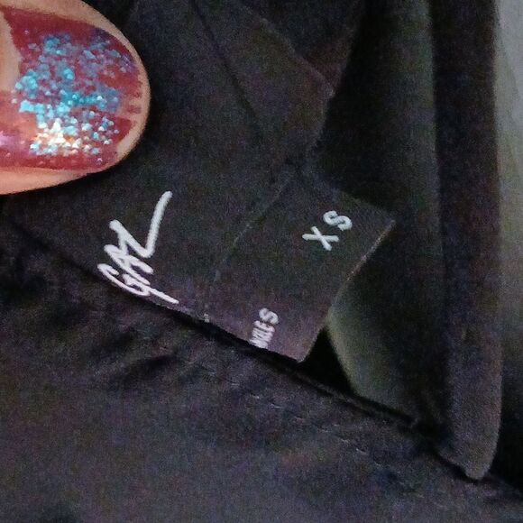 Nasty Gal Black Slip Dress with Spaghetti Straps Size XS - Picture 6 of 6